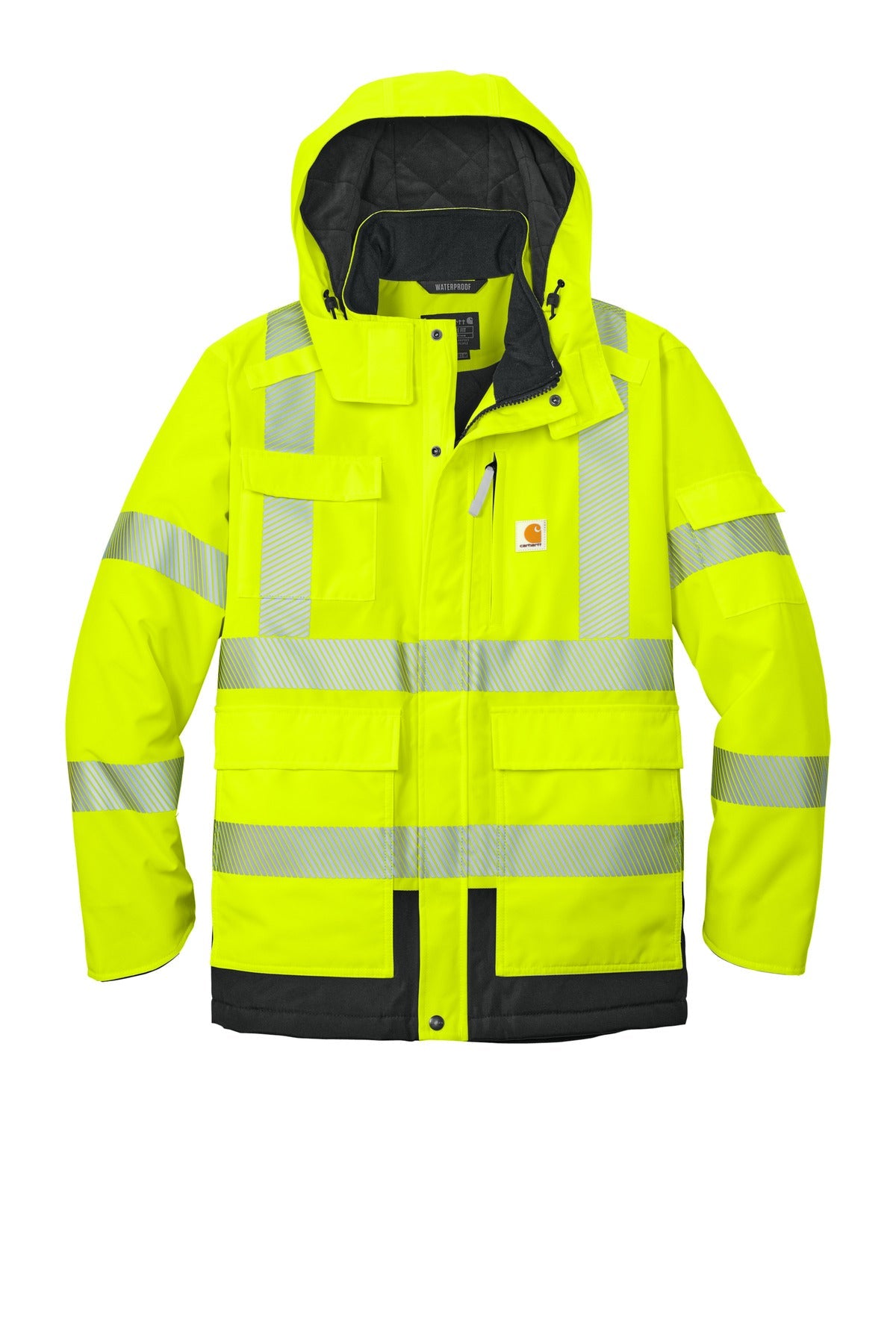Carhartt ANSI 107 Class 3 Waterproof Heavyweight Insulated Jacket CT106694 Brite Lime