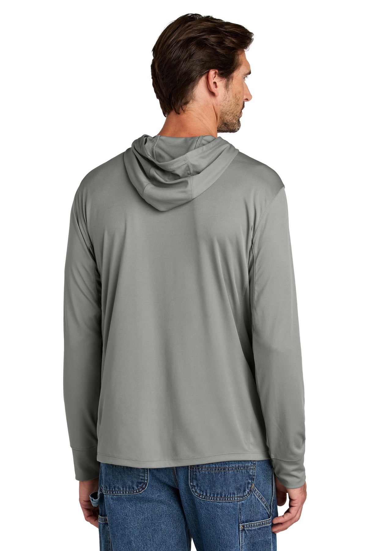 Carhartt Force Sun Defender Long Sleeve Hooded T-Shirt CT106923 Asphalt Grey