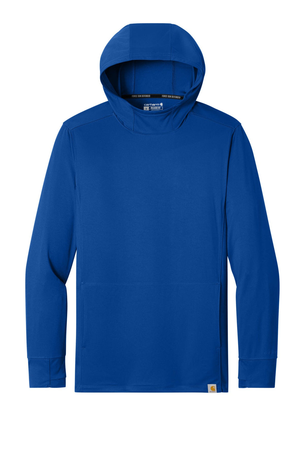 Carhartt Force Sun Defender Long Sleeve Hooded T-Shirt CT106923 Royal Glass Blue