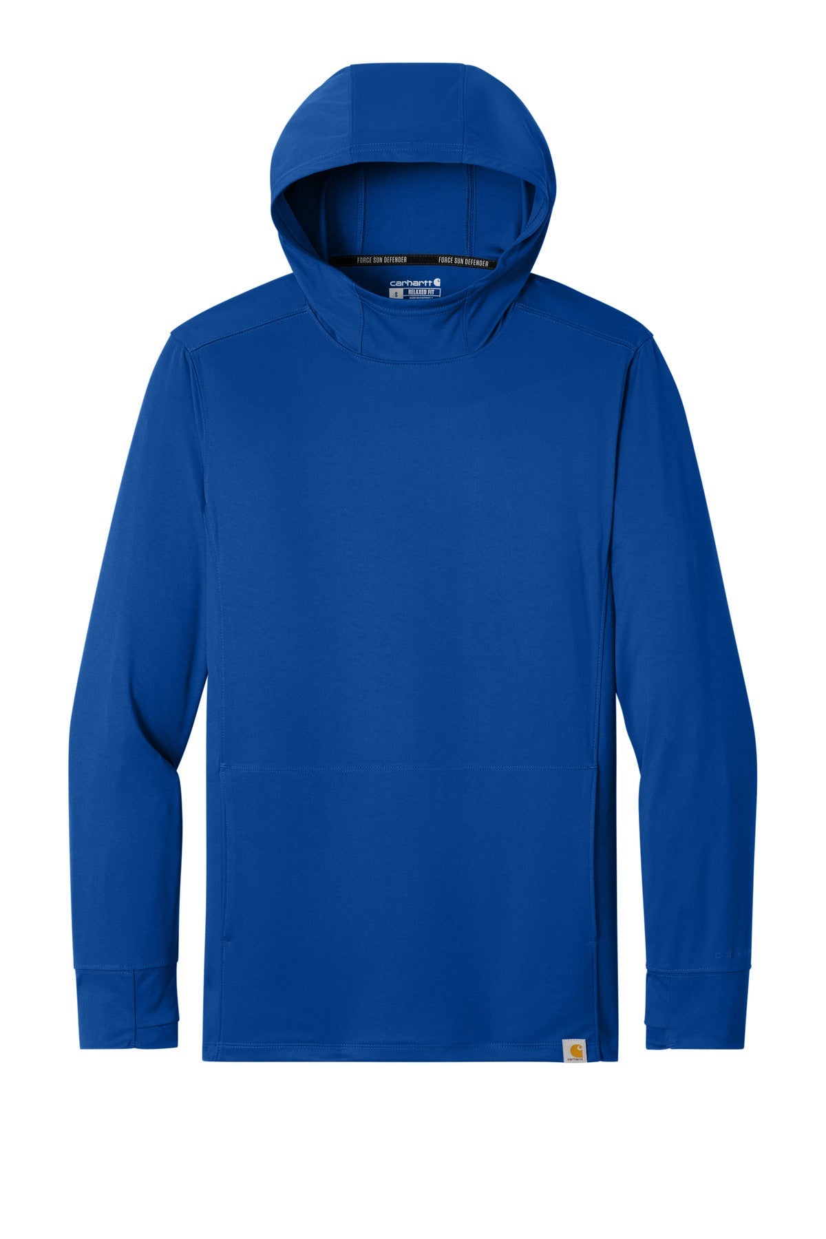 Carhartt Force Sun Defender Long Sleeve Hooded T-Shirt CT106923 Royal Glass Blue