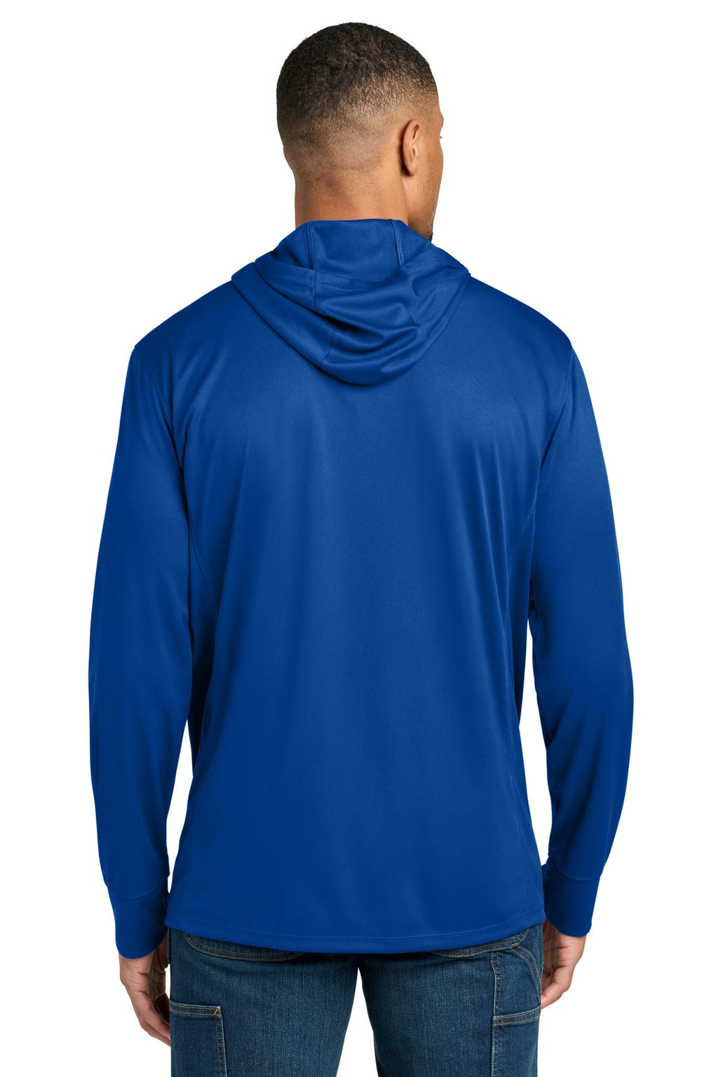 Carhartt Force Sun Defender Long Sleeve Hooded T-Shirt CT106923 Royal Glass Blue