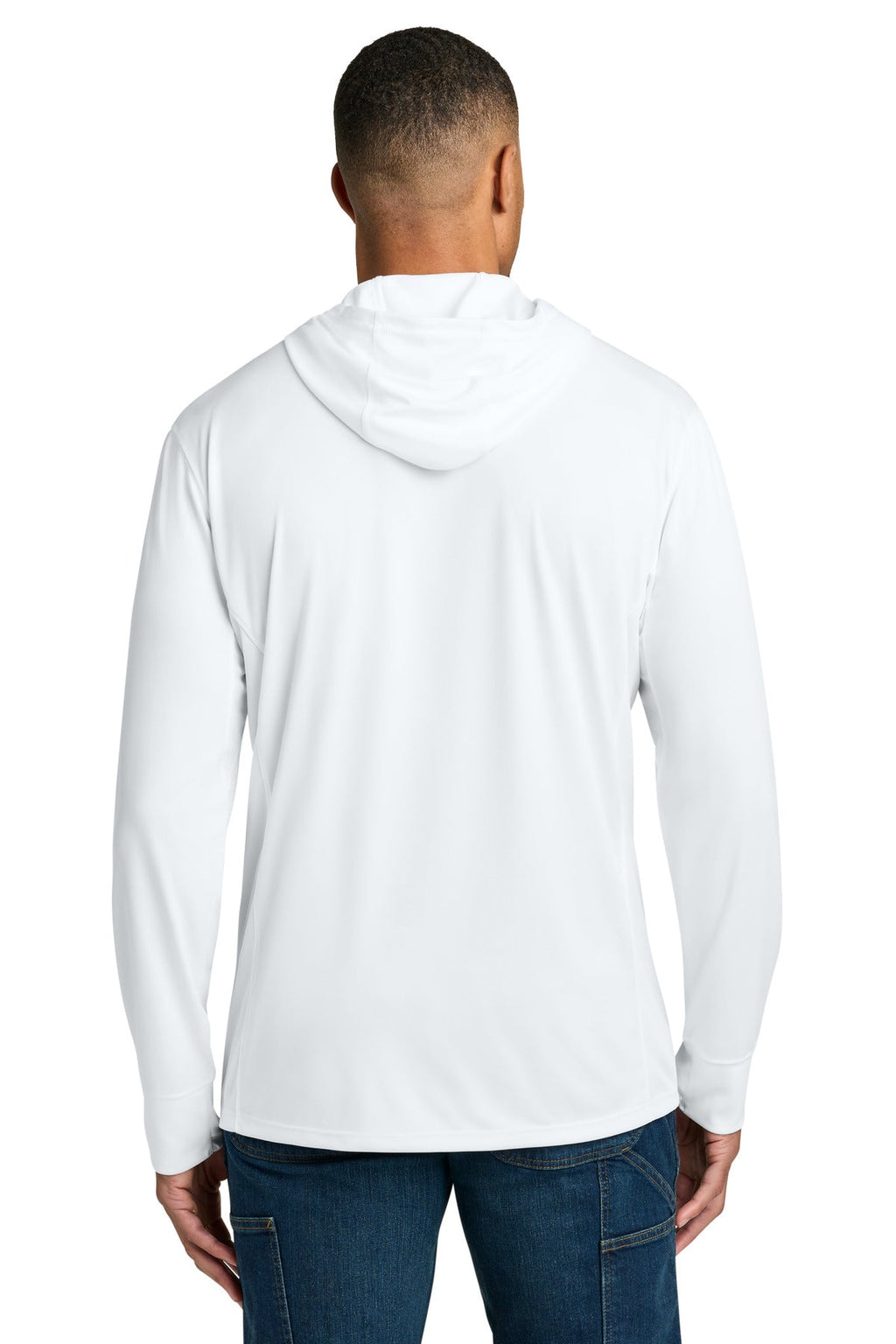 Carhartt Force Sun Defender Long Sleeve Hooded T-Shirt CT106923 White