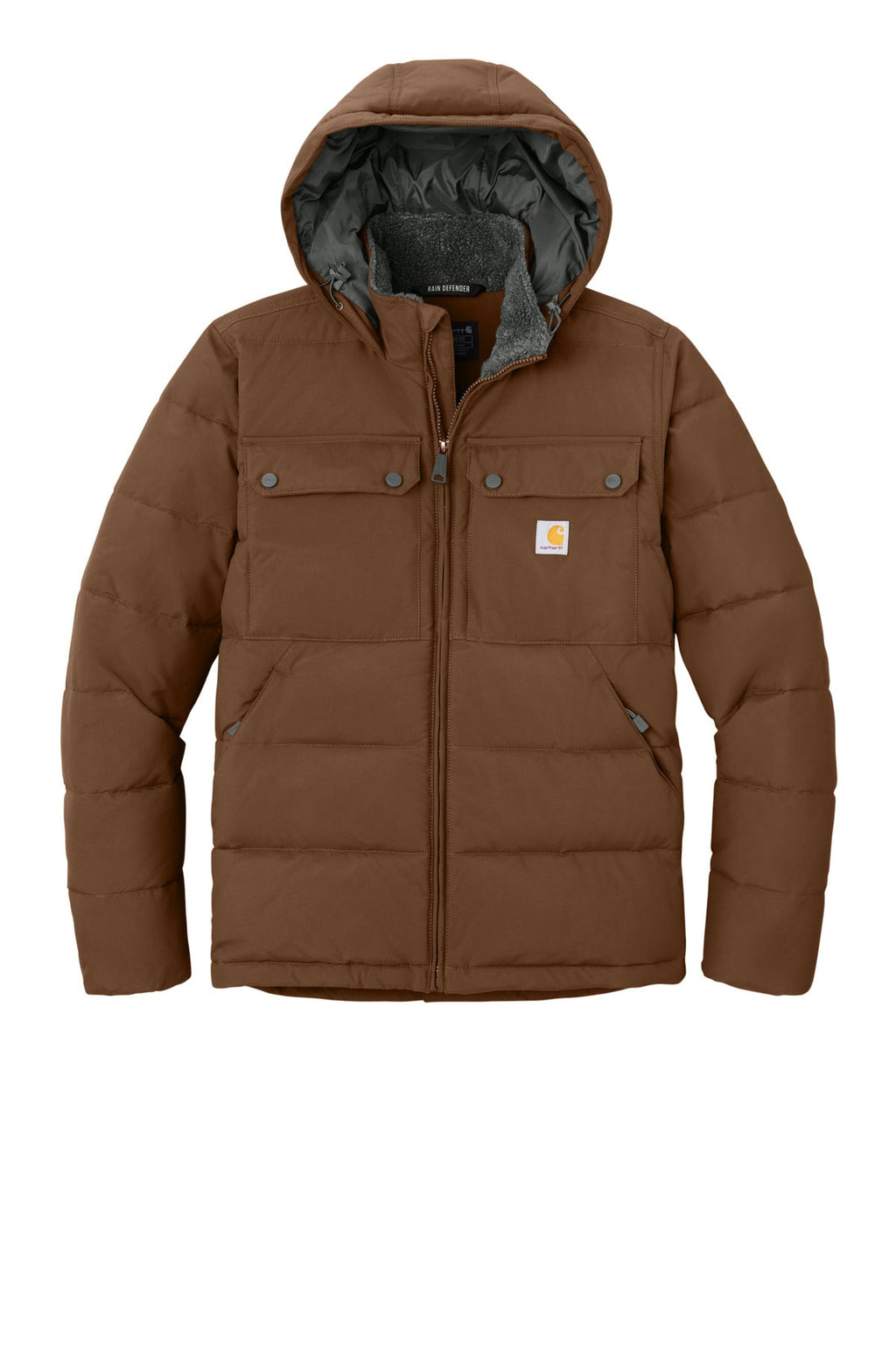 Carhartt Montana Insulated Hooded Jacket CT107082 Red Duck Brown