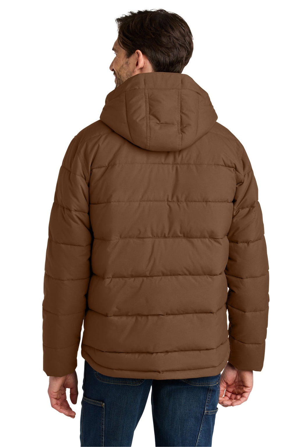 Carhartt Montana Insulated Hooded Jacket CT107082 Red Duck Brown