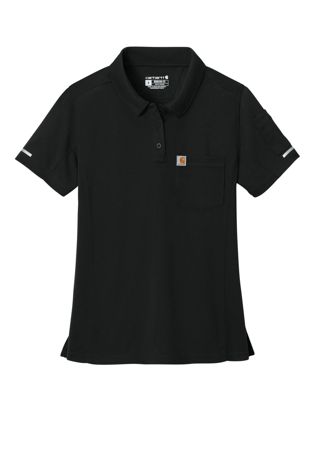 Carhartt Women's FLD & RSCU Polo CTC12119 Black