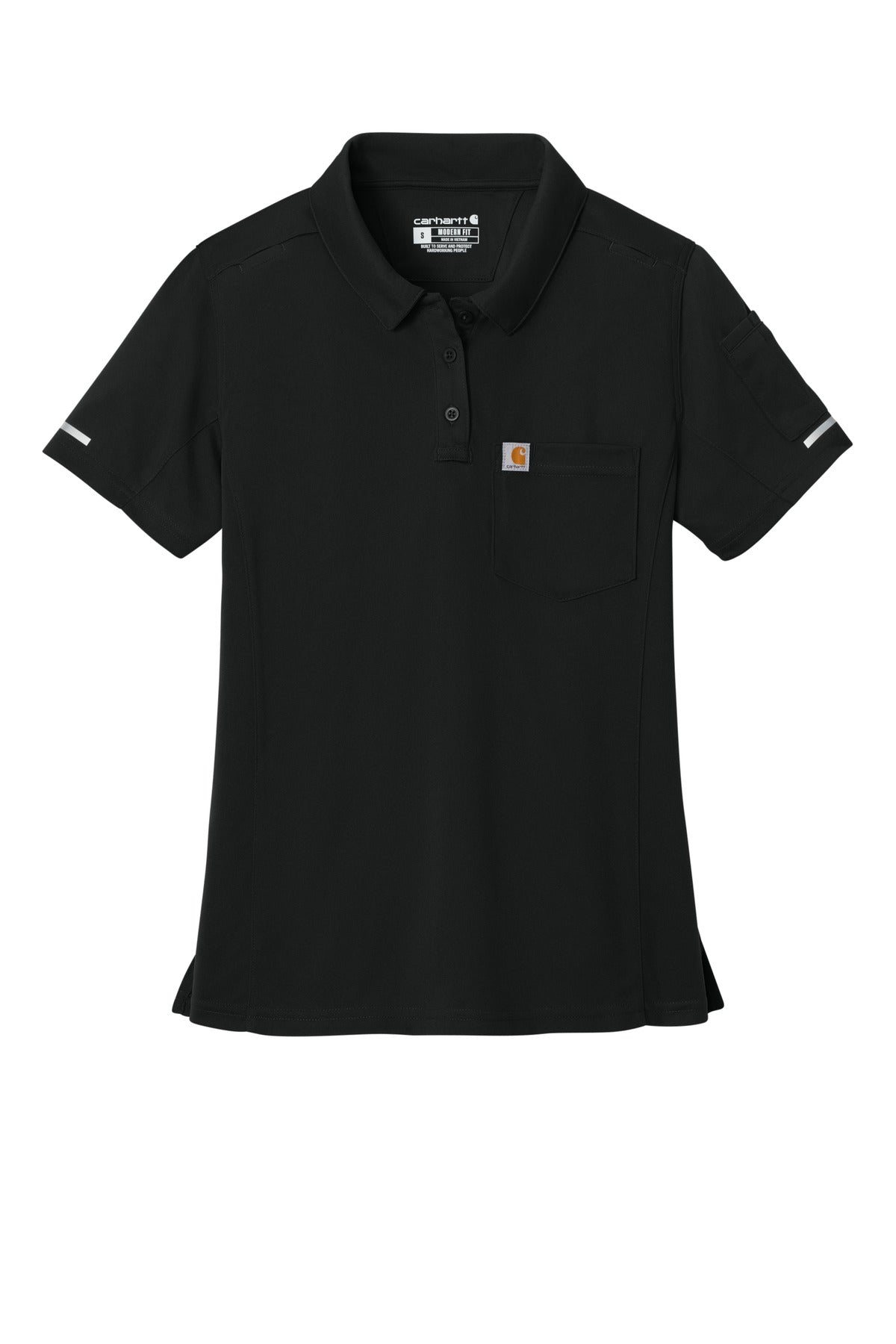 Carhartt Women's FLD & RSCU Polo CTC12119 Black
