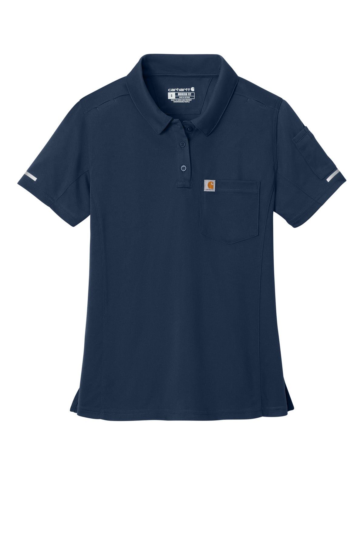 Carhartt Women's FLD & RSCU Polo CTC12119 Dark Navy