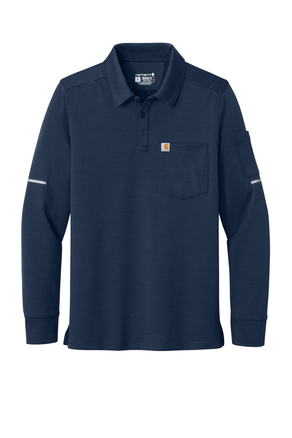 Carhartt FLD & RSCU Long Sleeve Polo CTC16129 Dark Navy