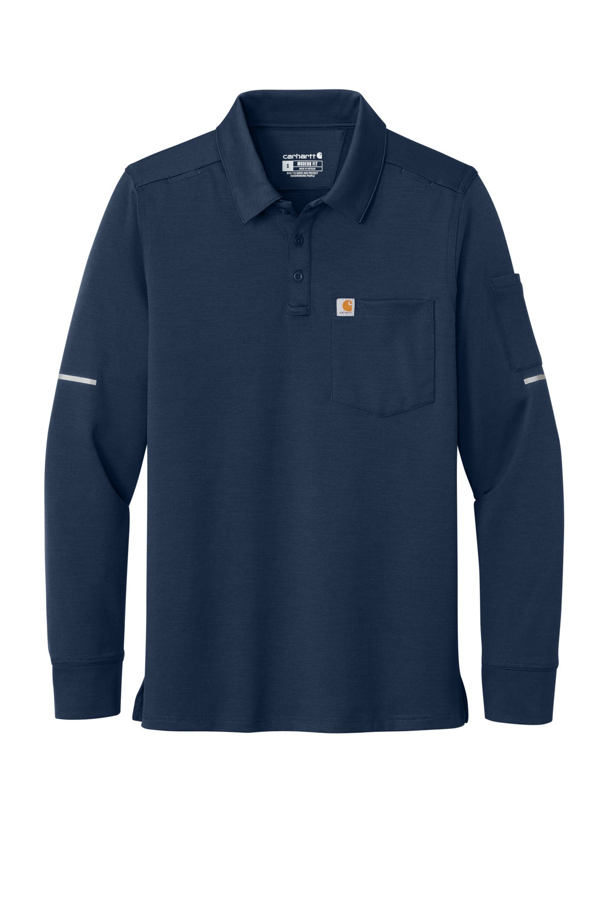 Carhartt FLD & RSCU Long Sleeve Polo CTC16129 Dark Navy