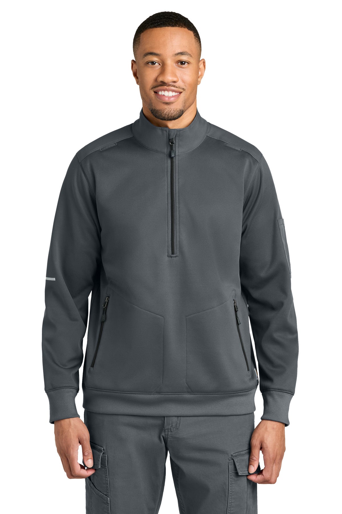 Carhartt FLD & RSCU 1/2-Zip Mid-Layer CTC86912 Pewter