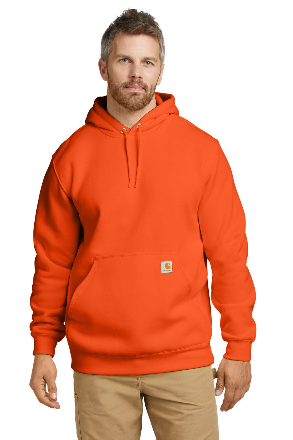 Carhartt Midweight Hooded Sweatshirt CTK121 Brite Orange