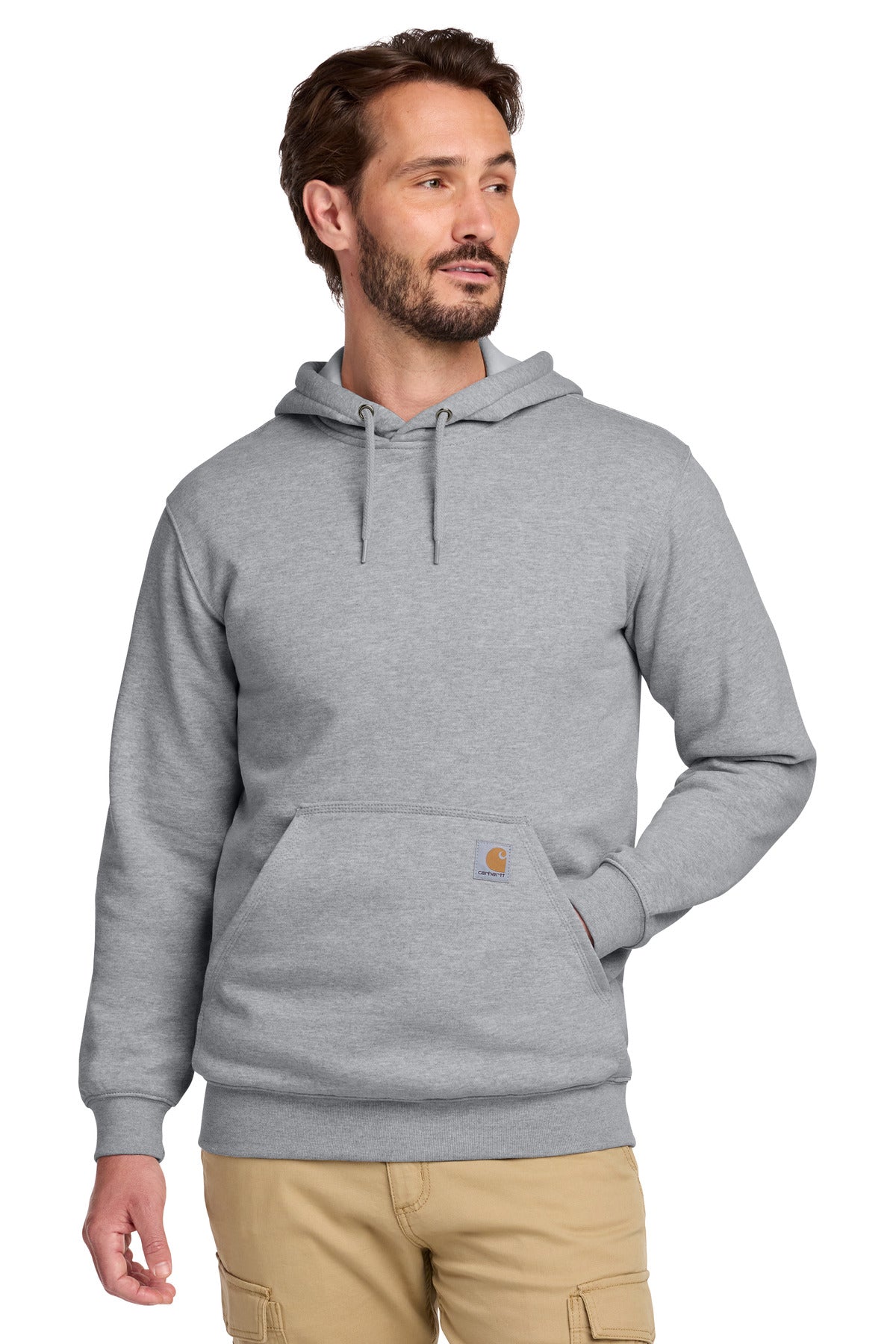 Carhartt Midweight Hooded Sweatshirt CTK121 Heather Grey