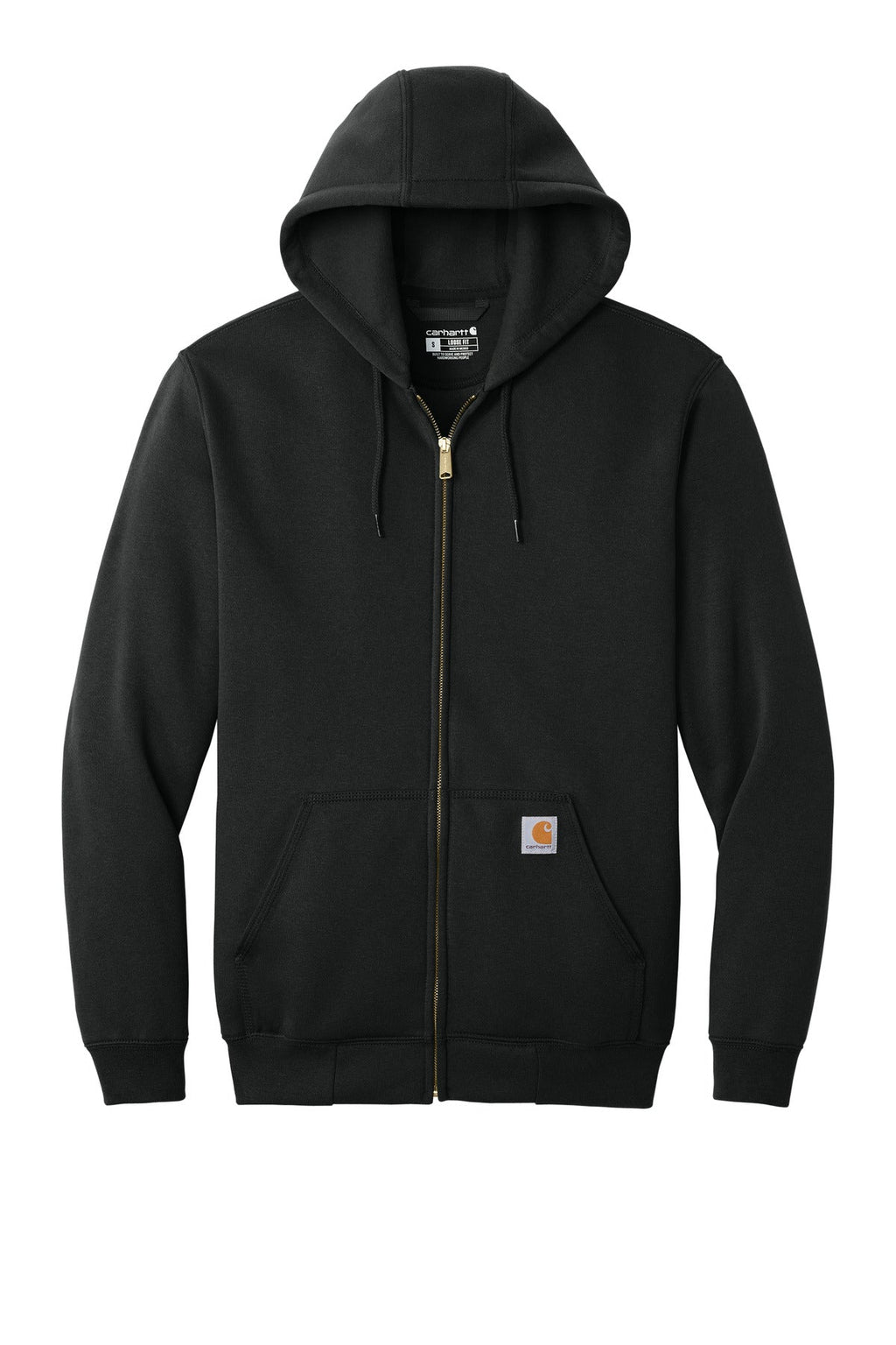 Carhartt Midweight Hooded Zip-Front Sweatshirt CTK122 Black