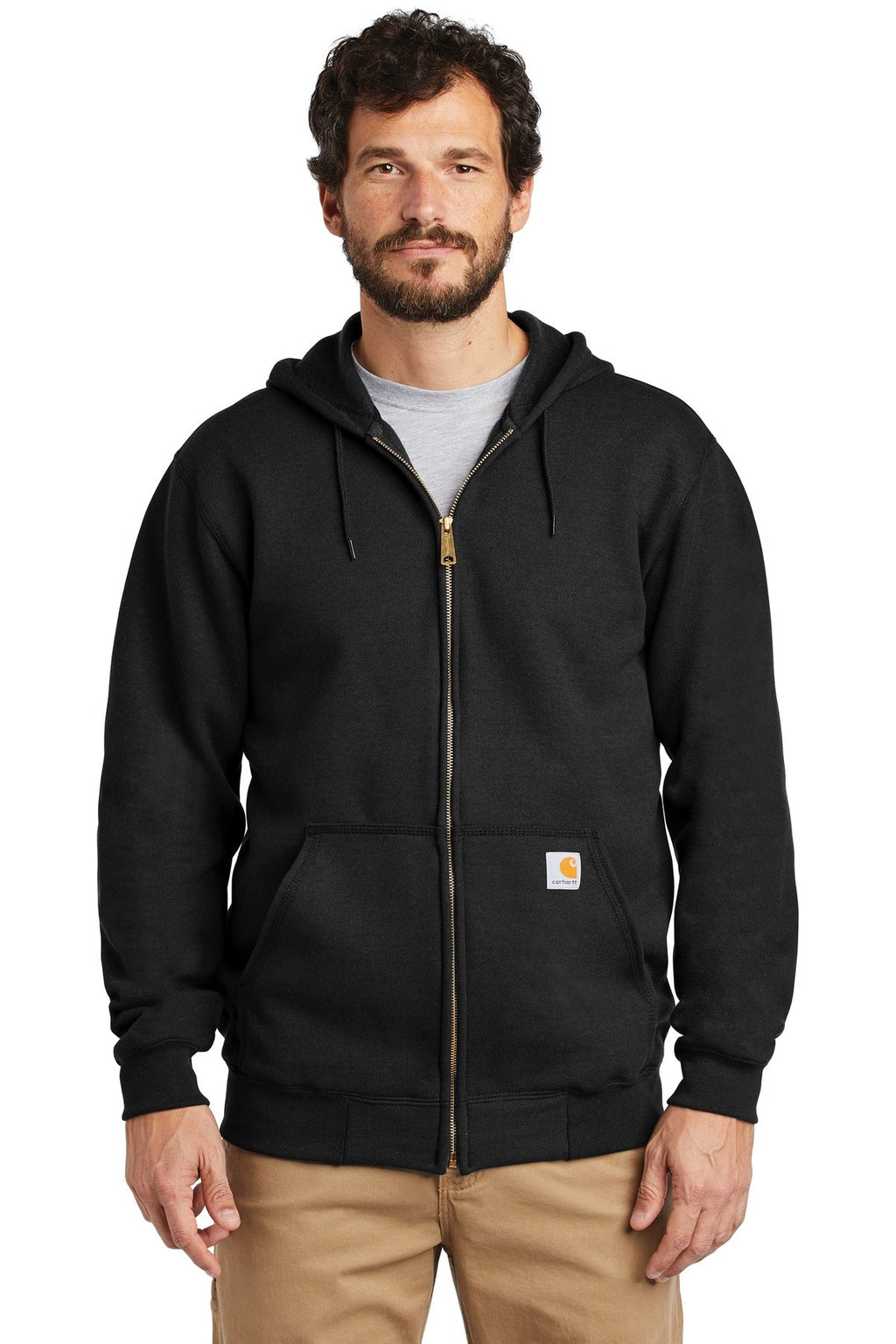 Carhartt Midweight Hooded Zip-Front Sweatshirt CTK122 Black
