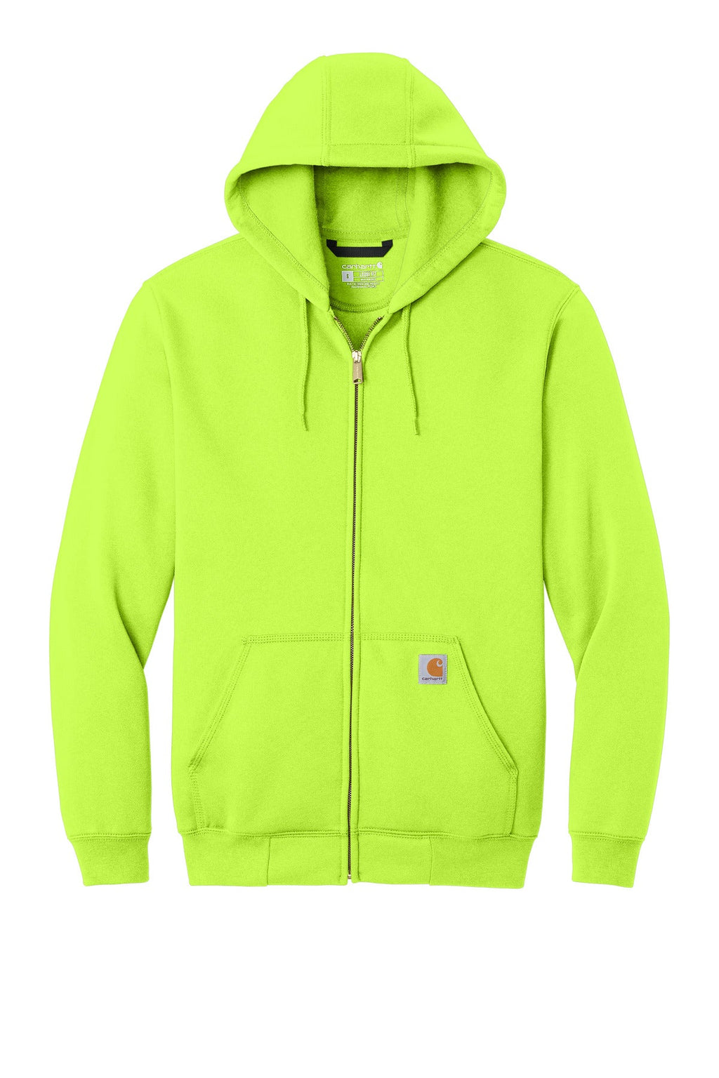 Carhartt Midweight Hooded Zip-Front Sweatshirt CTK122 Brite Lime
