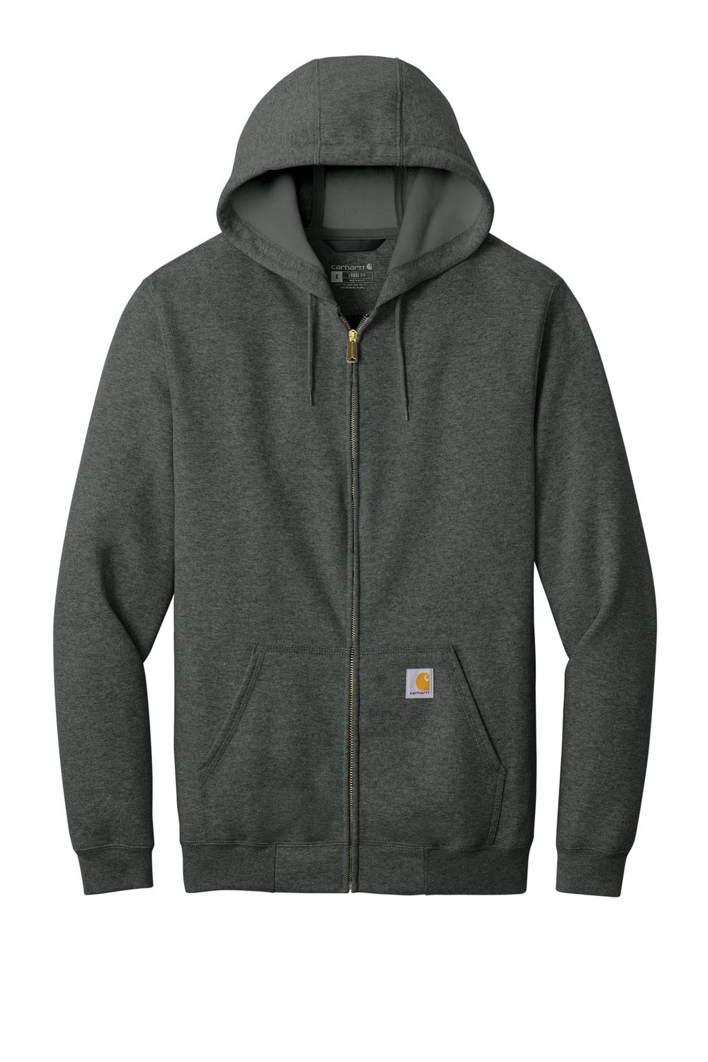 Carhartt Midweight Hooded Zip-Front Sweatshirt CTK122 Carbon Heather