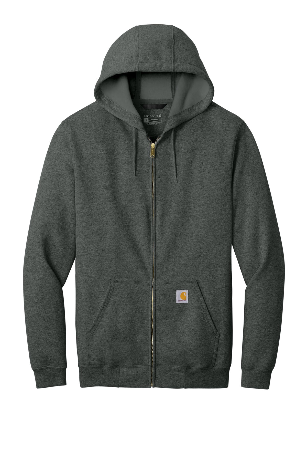 Carhartt Midweight Hooded Zip-Front Sweatshirt CTK122 Carbon Heather