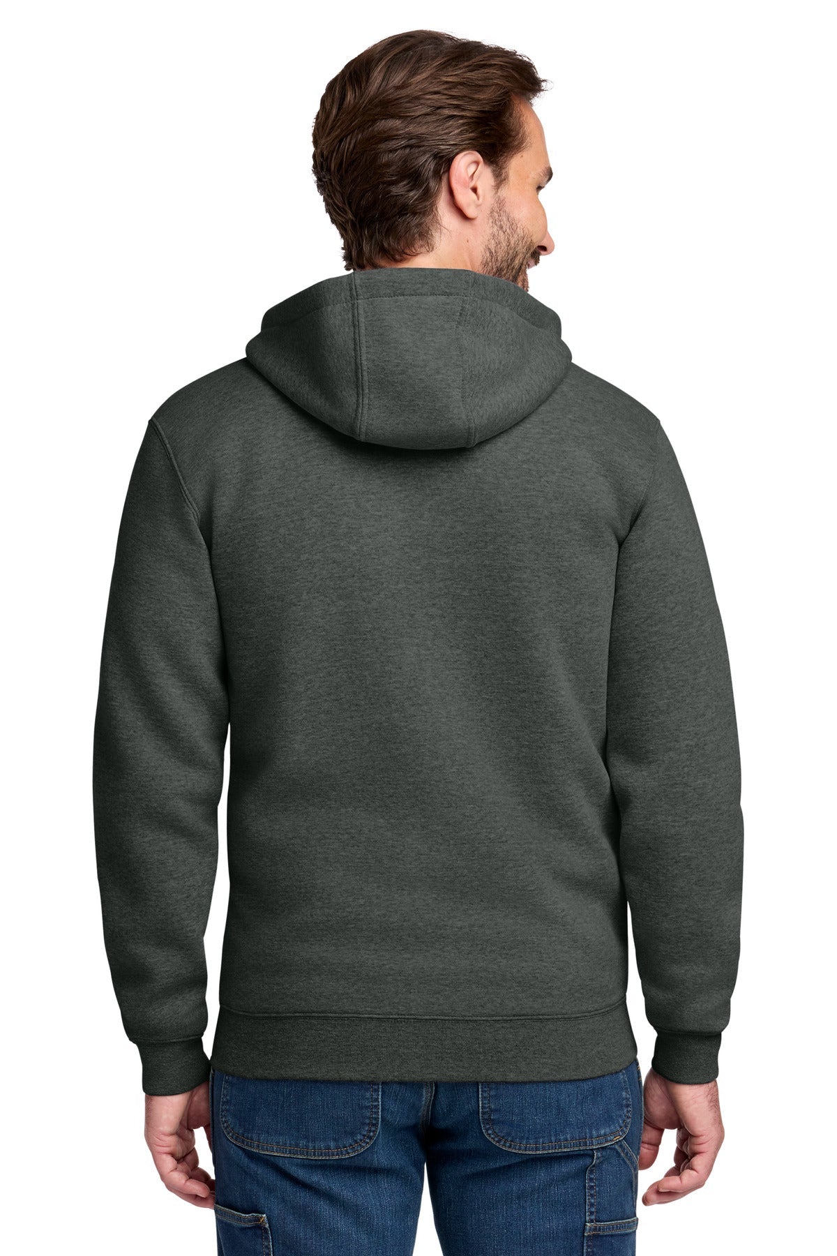 Carhartt Midweight Hooded Zip-Front Sweatshirt CTK122 Carbon Heather