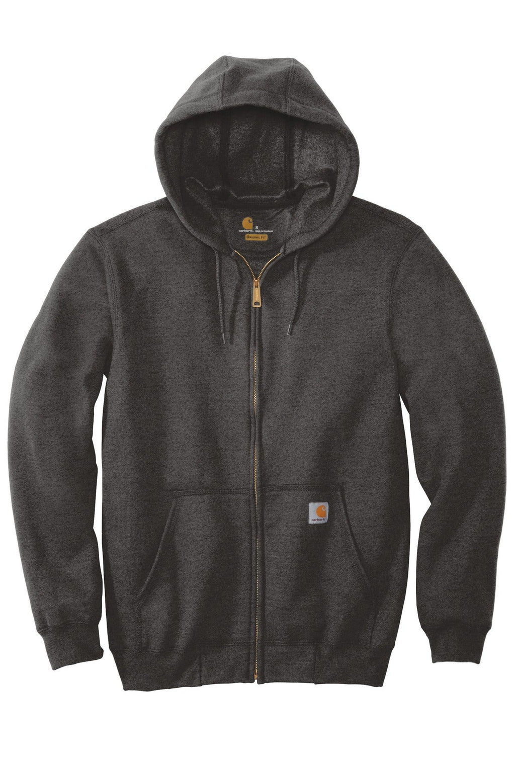 Carhartt Midweight Hooded Zip-Front Sweatshirt CTK122 Carbon Heather