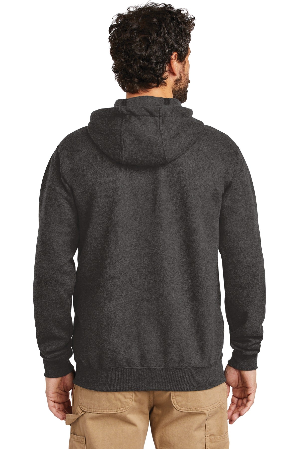 Carhartt Midweight Hooded Zip-Front Sweatshirt CTK122 Carbon Heather