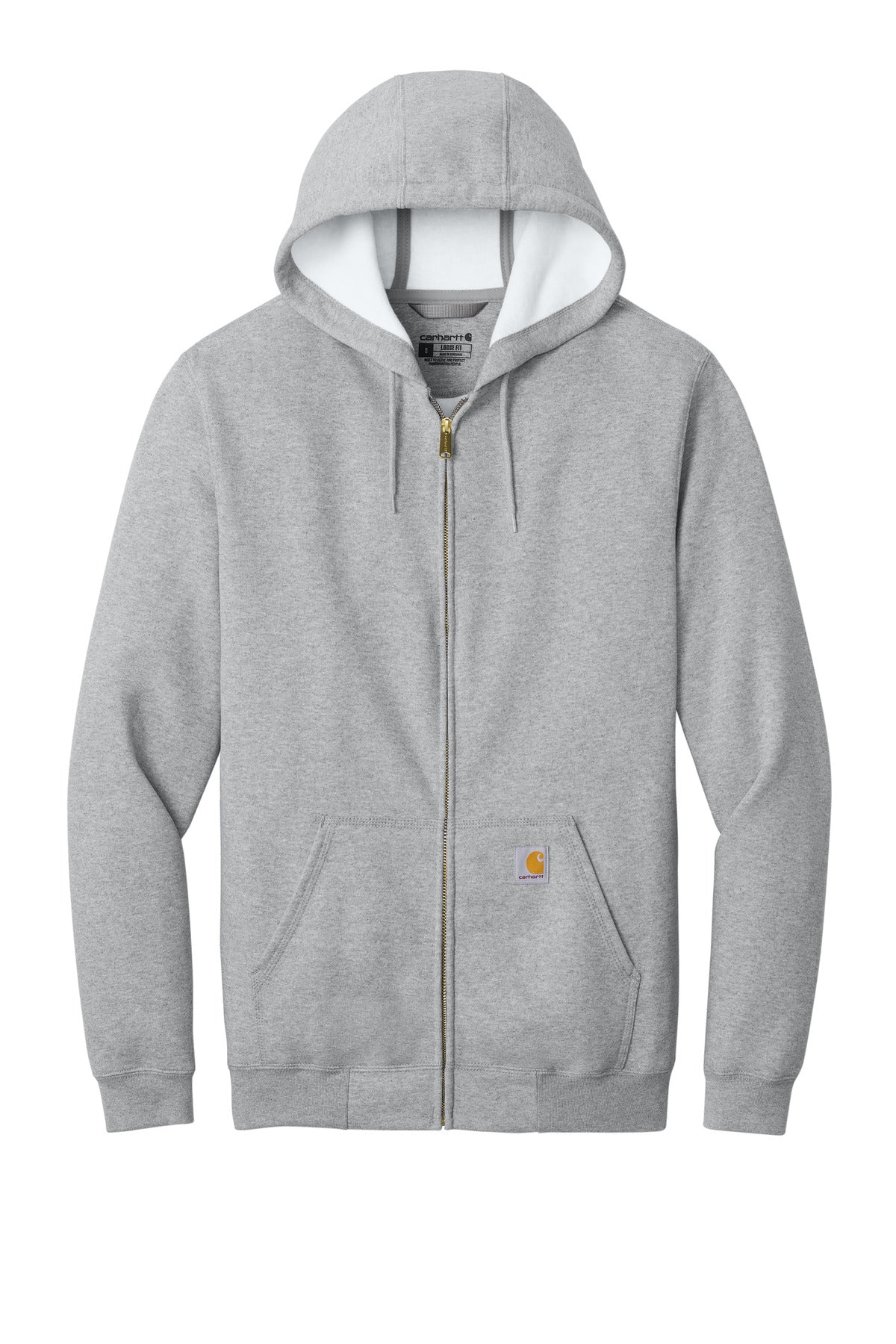 Carhartt Midweight Hooded Zip-Front Sweatshirt CTK122 Heather Grey