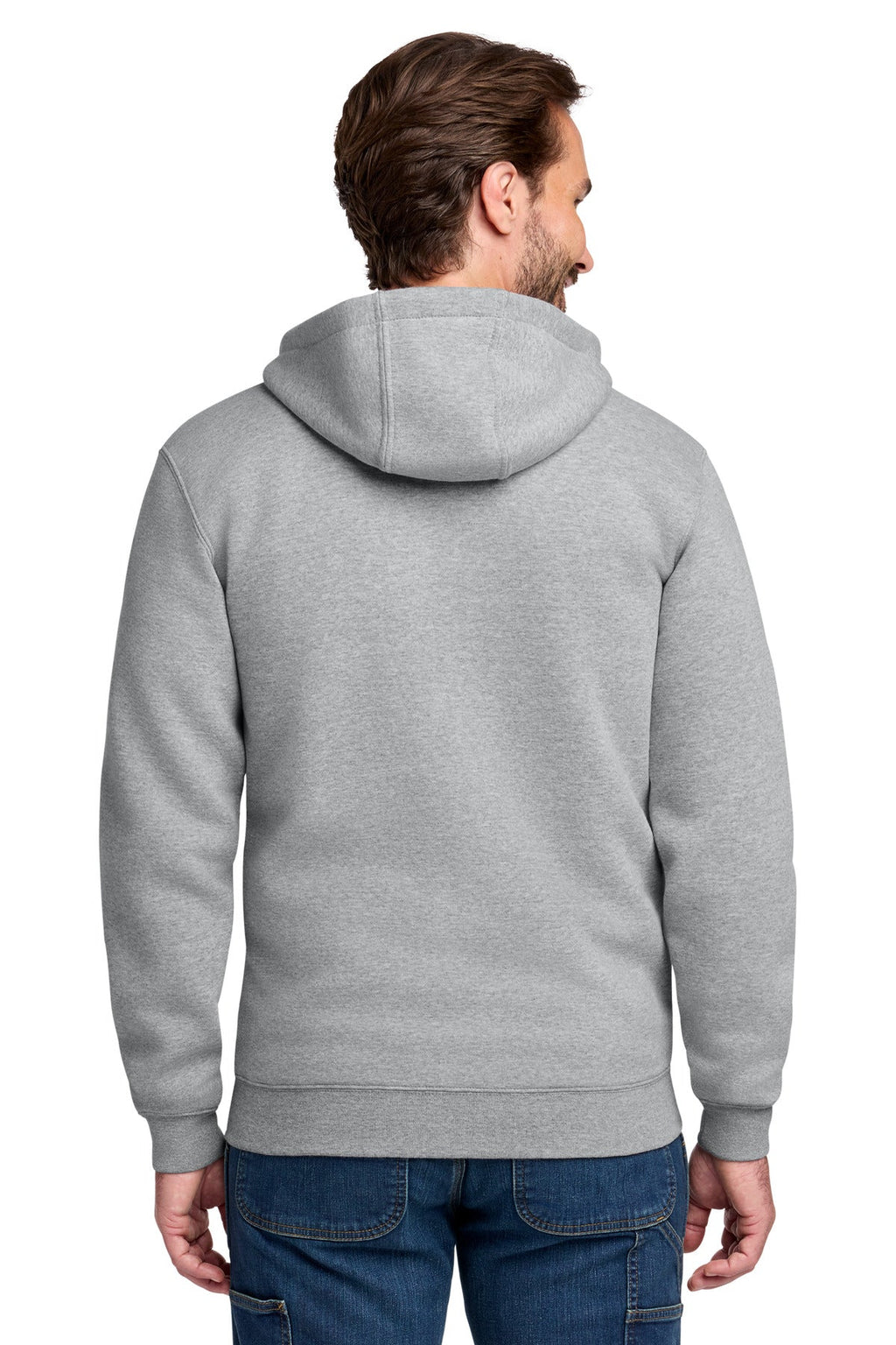 Carhartt Midweight Hooded Zip-Front Sweatshirt CTK122 Heather Grey