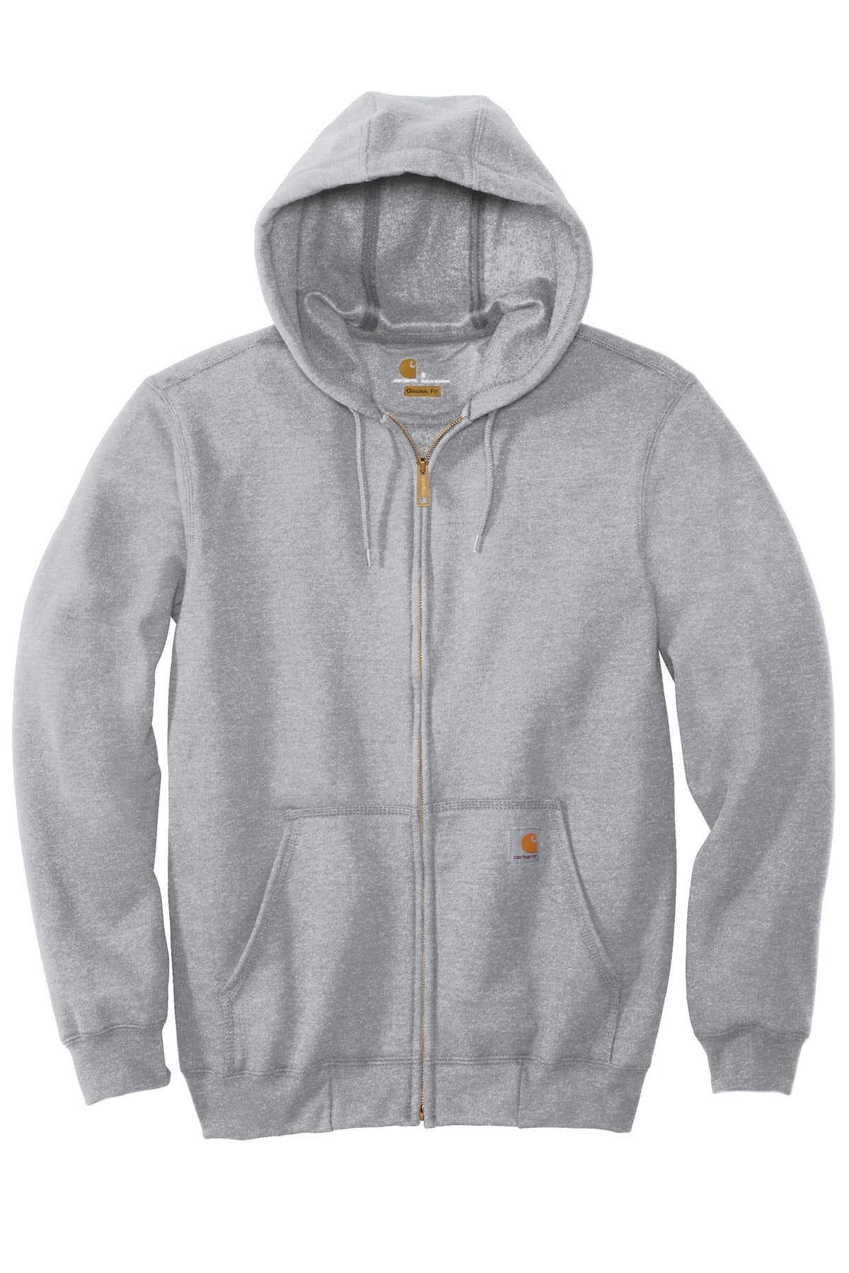 Carhartt Midweight Hooded Zip-Front Sweatshirt CTK122 Heather Grey
