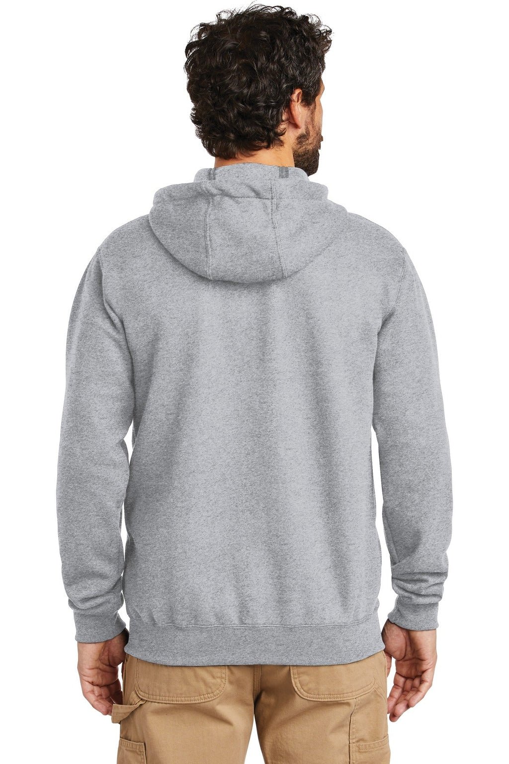 Carhartt Midweight Hooded Zip-Front Sweatshirt CTK122 Heather Grey