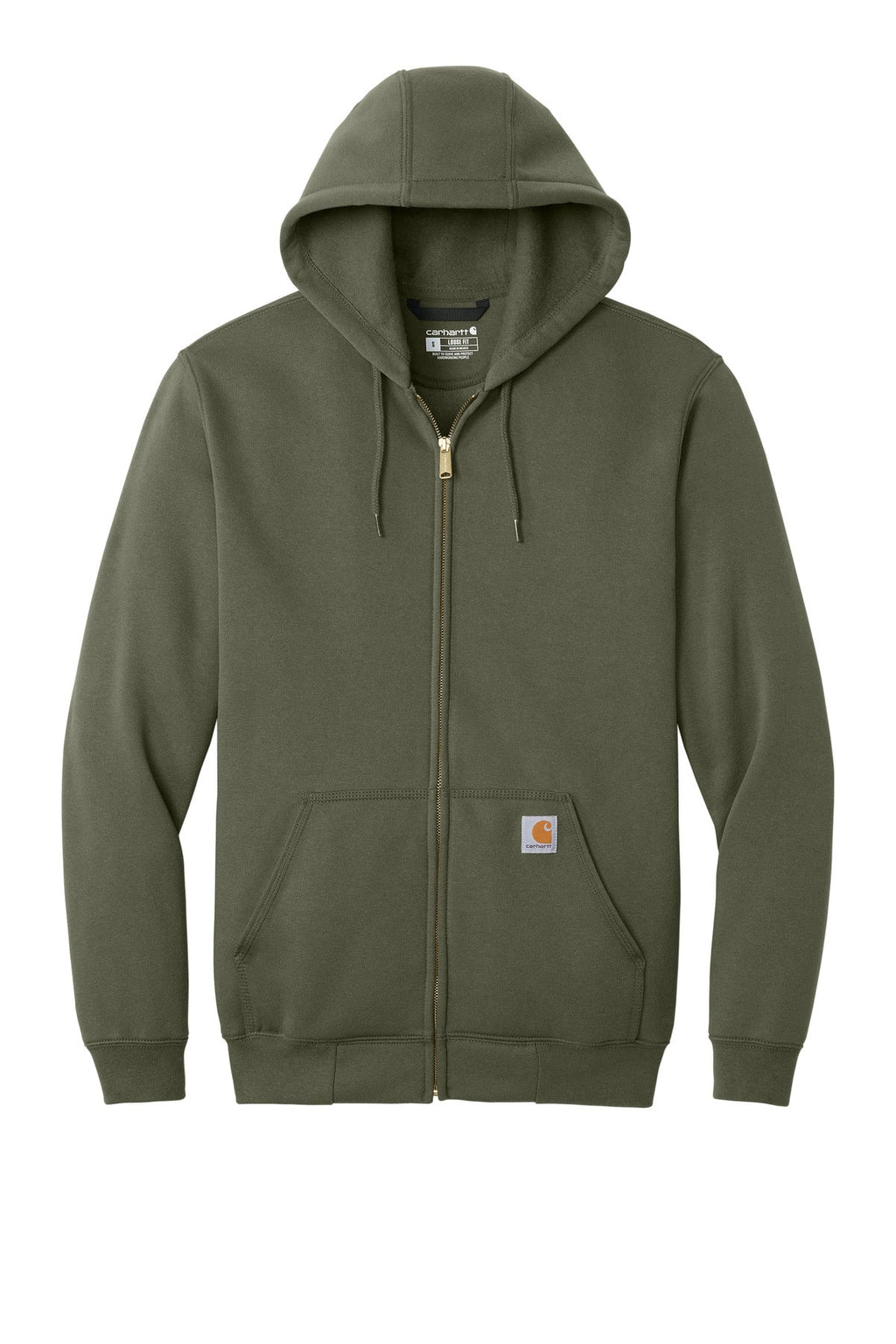 Carhartt Midweight Hooded Zip-Front Sweatshirt CTK122 Moss