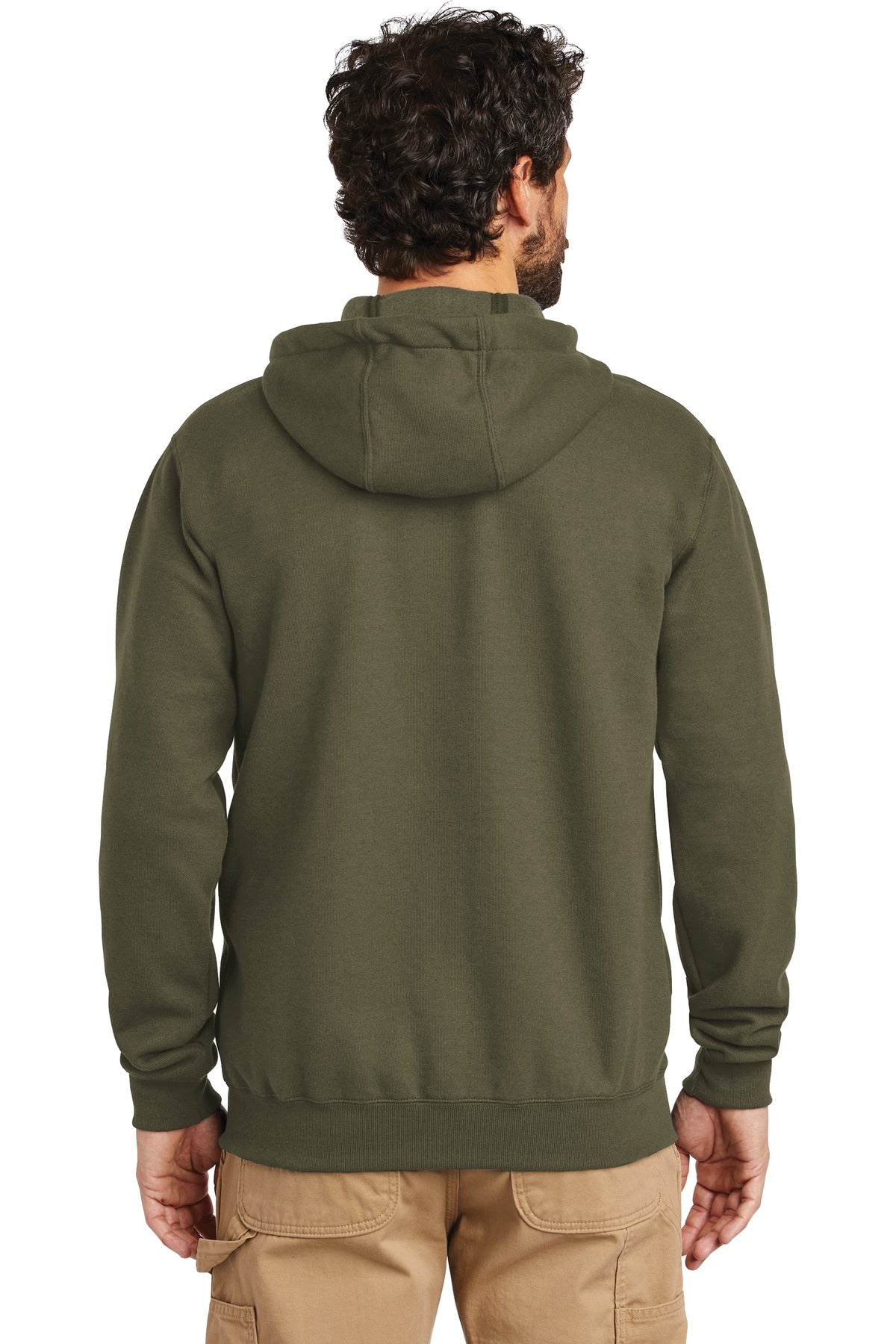 Carhartt Midweight Hooded Zip-Front Sweatshirt CTK122 Moss