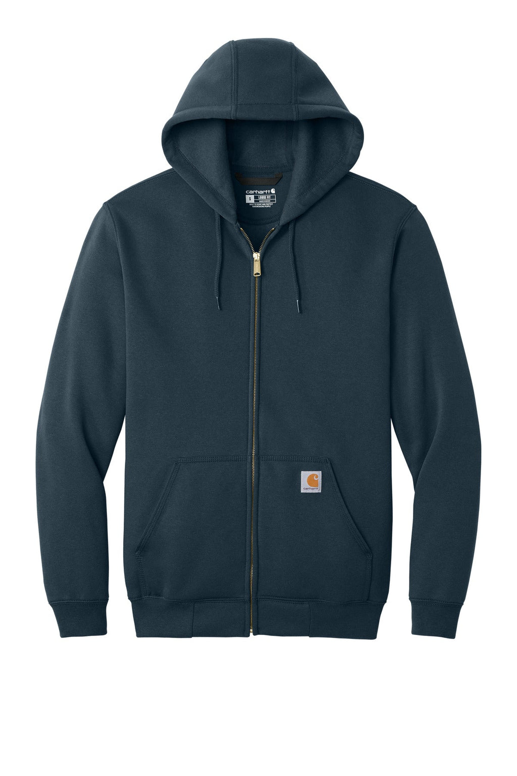 Carhartt Midweight Hooded Zip-Front Sweatshirt CTK122 New Navy