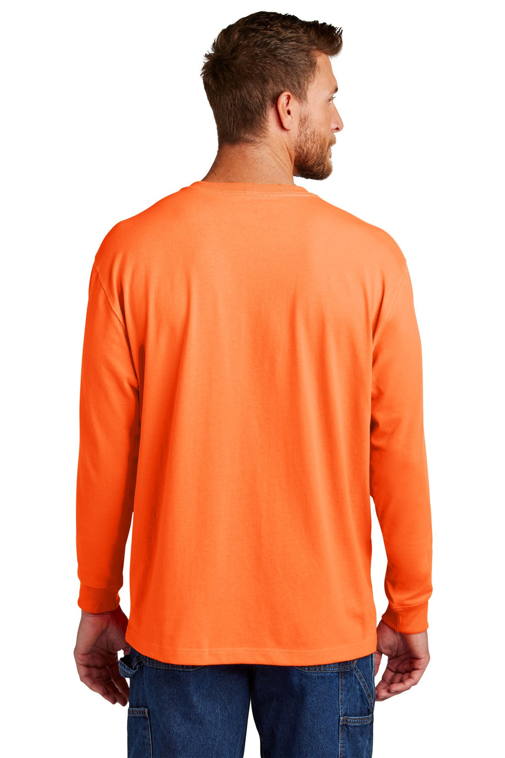 Carhartt Workwear Pocket Long Sleeve T-Shirt CTK126 Brite Orange