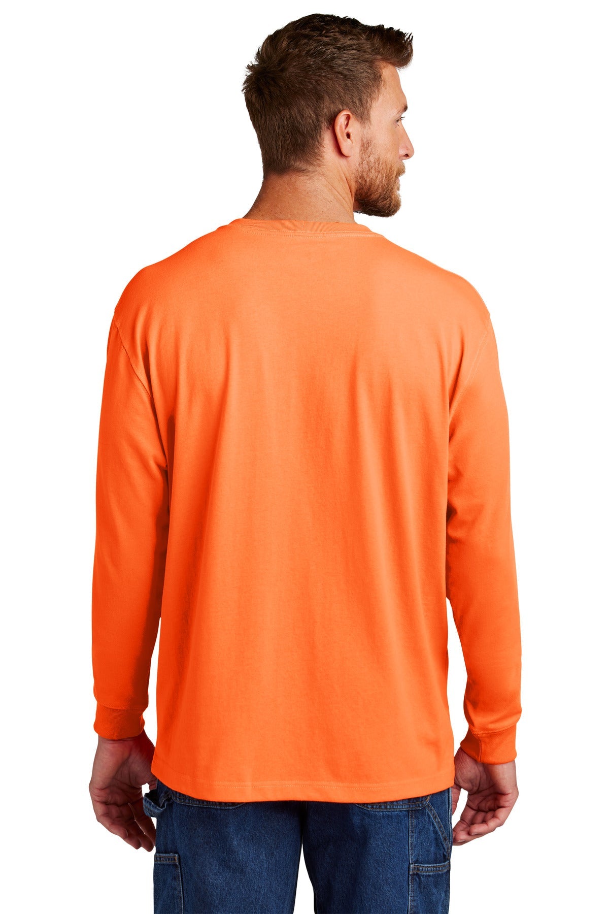 Carhartt Workwear Pocket Long Sleeve T-Shirt CTK126 Brite Orange