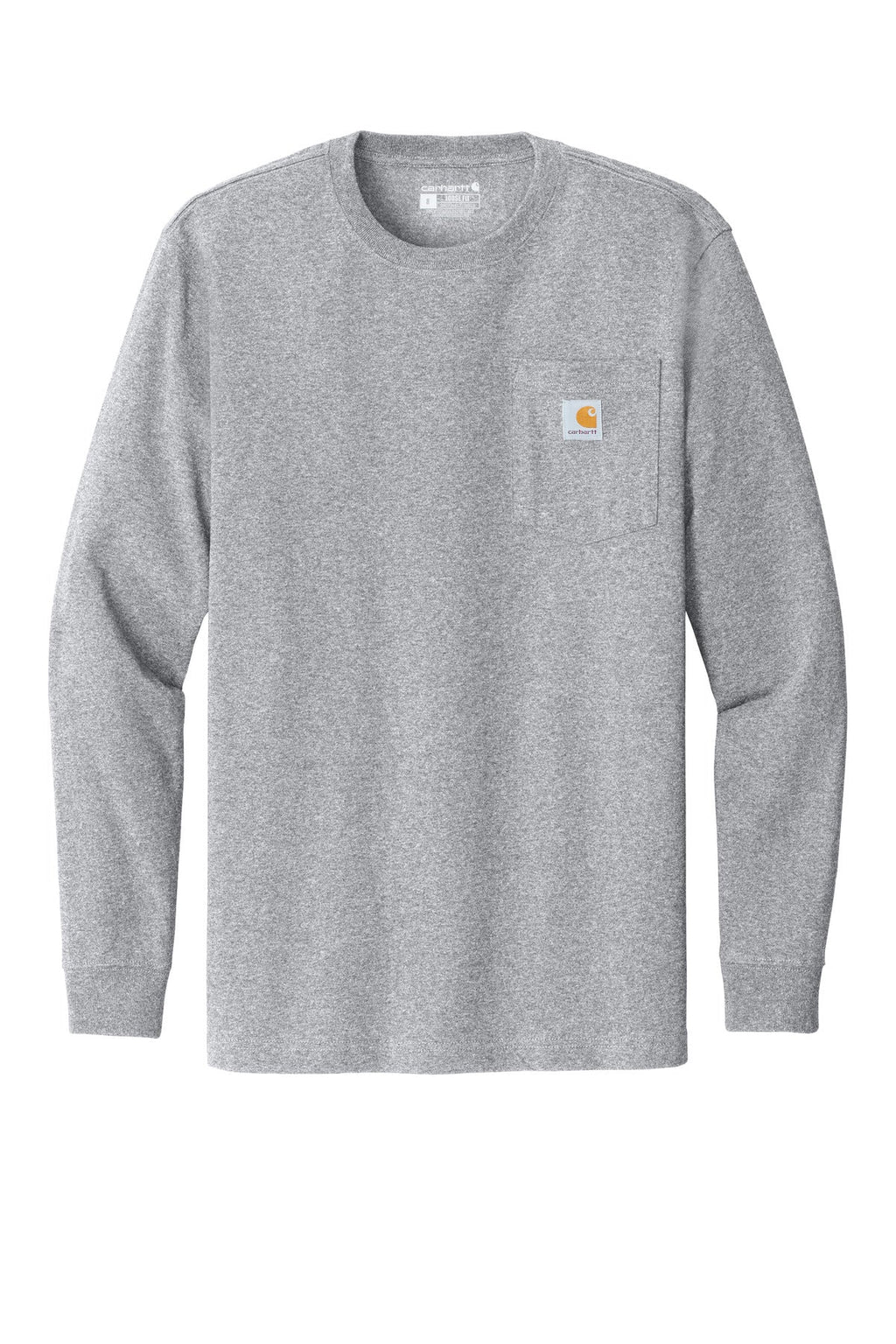 Carhartt Workwear Pocket Long Sleeve T-Shirt CTK126 Heather Grey