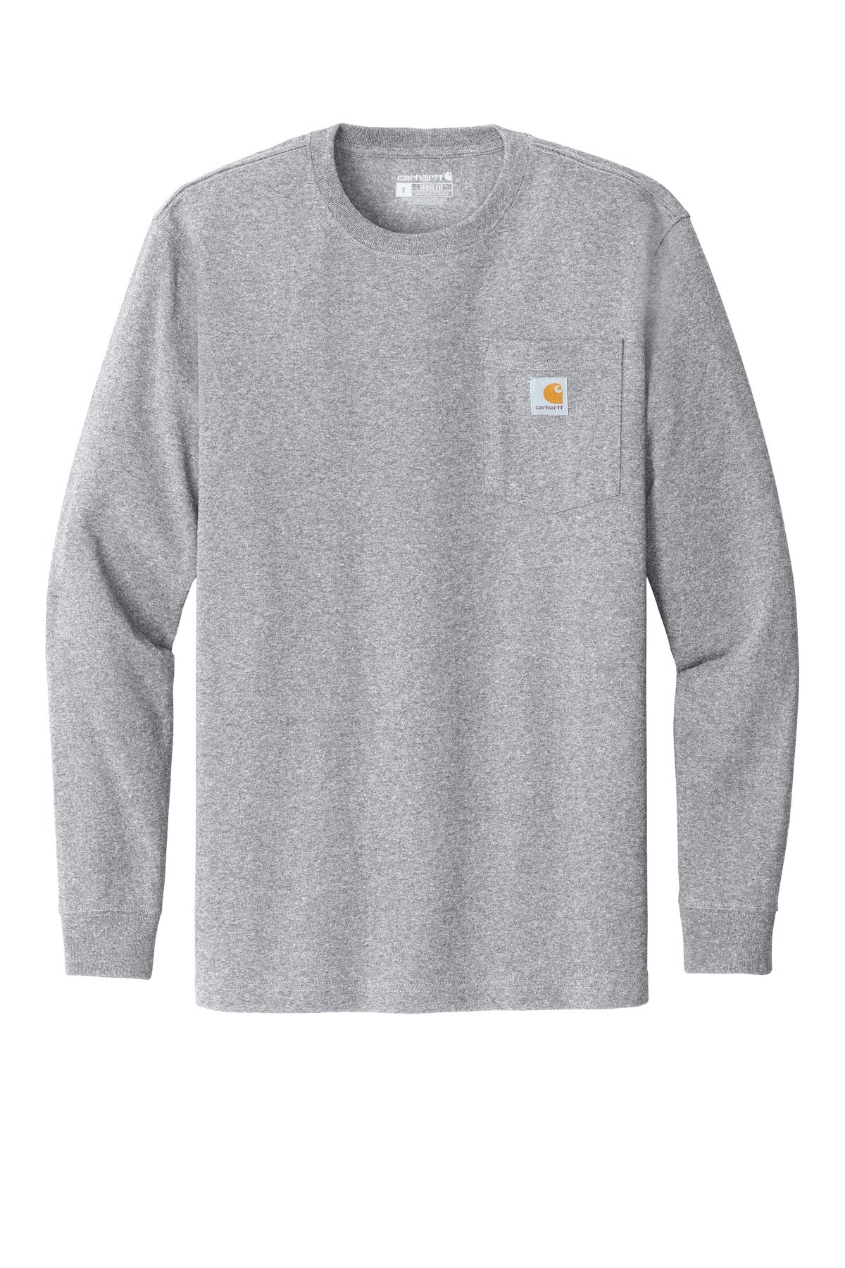 Carhartt Workwear Pocket Long Sleeve T-Shirt CTK126 Heather Grey