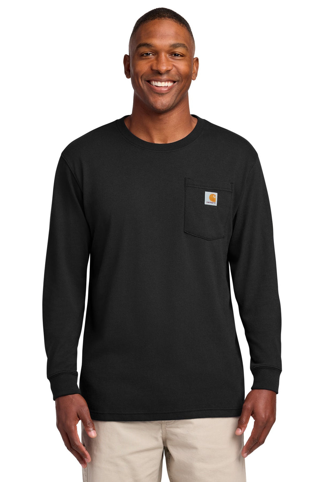 Carhartt Workwear Pocket Long Sleeve T-Shirt CTK126 Black