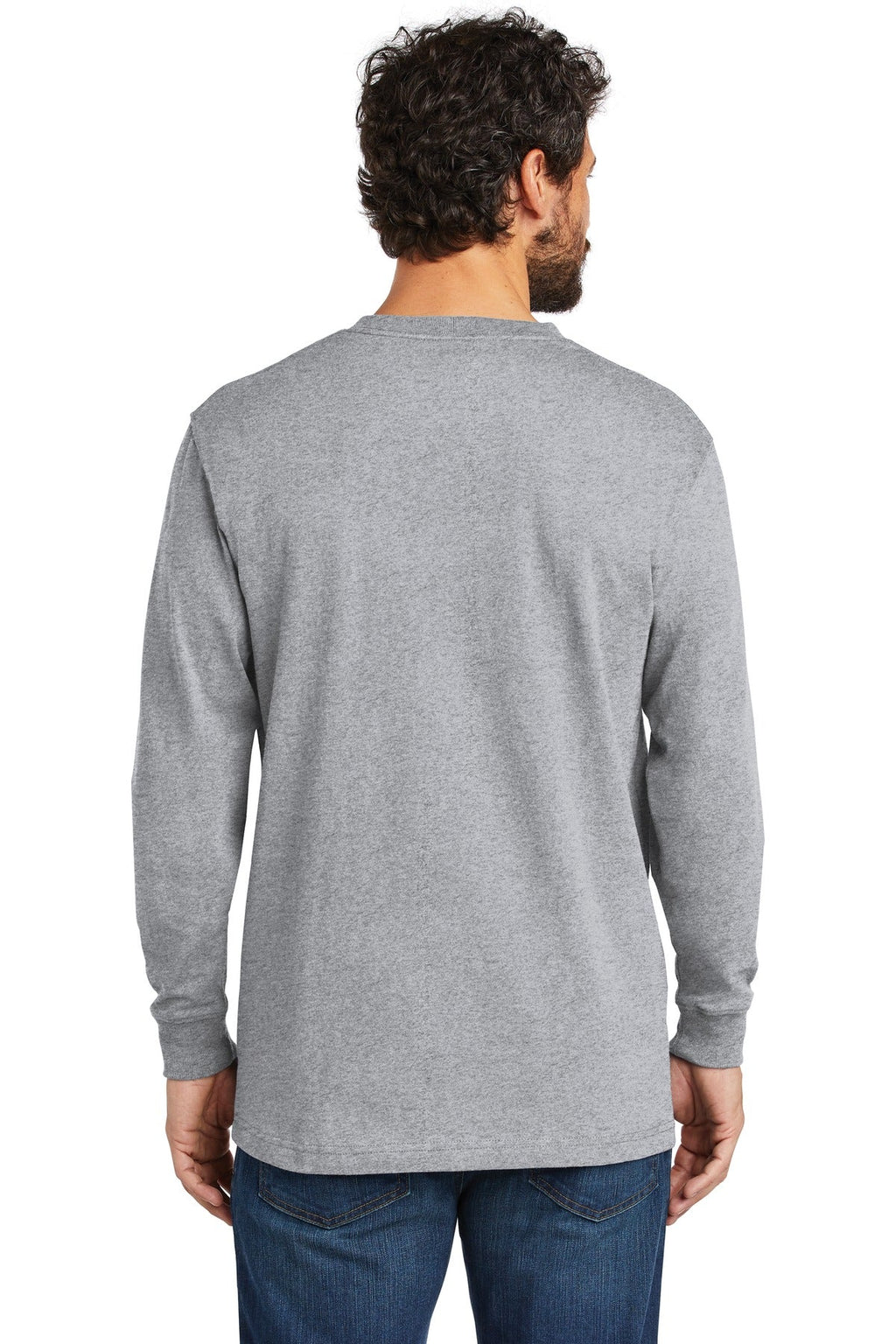 Carhartt Workwear Pocket Long Sleeve T-Shirt CTK126 Heather Grey