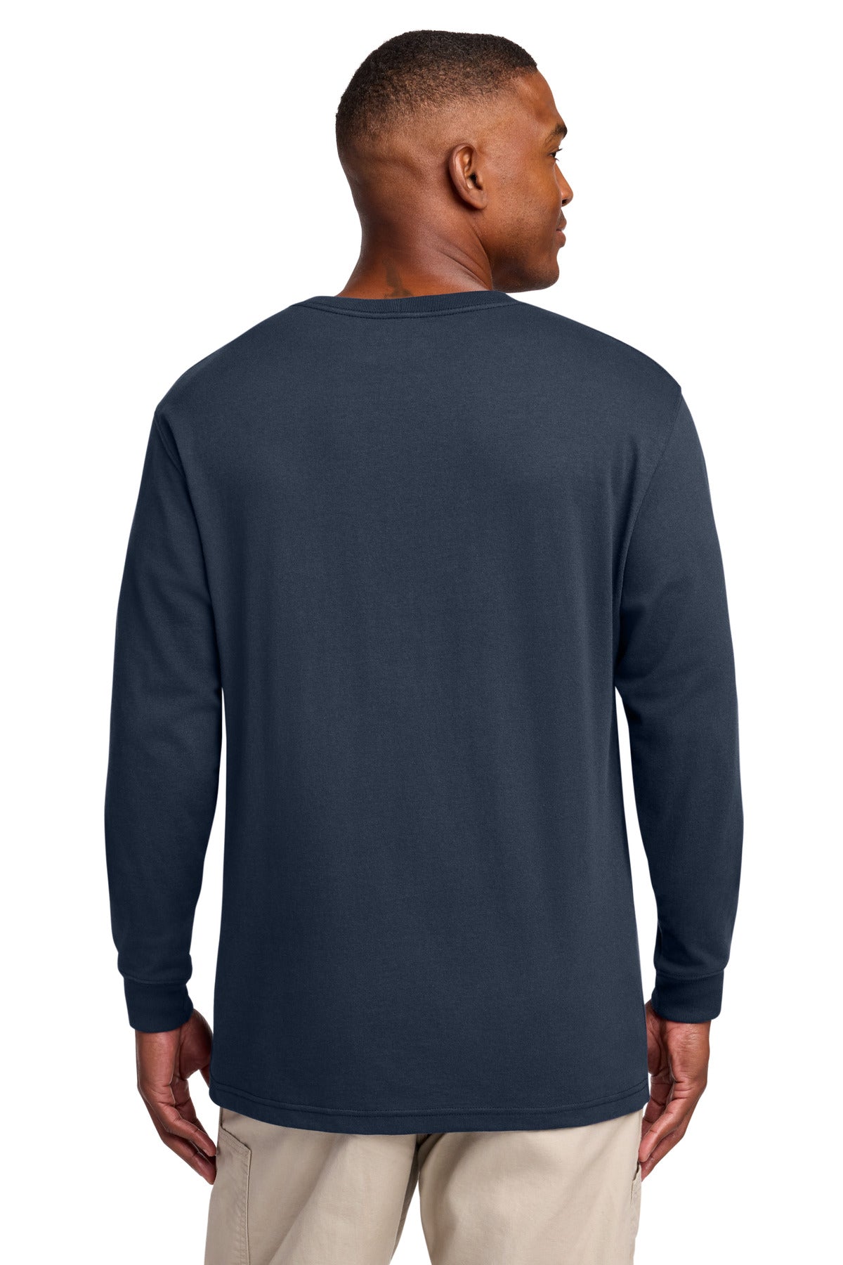 Carhartt Workwear Pocket Long Sleeve T-Shirt CTK126 Navy