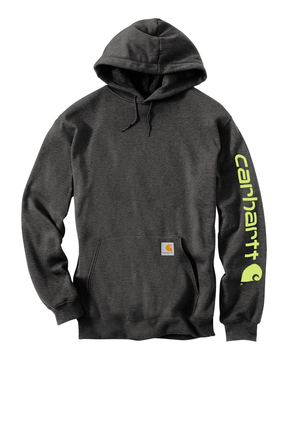 Carhartt Midweight Hooded Logo Sweatshirt CTK288 Carbon Heather