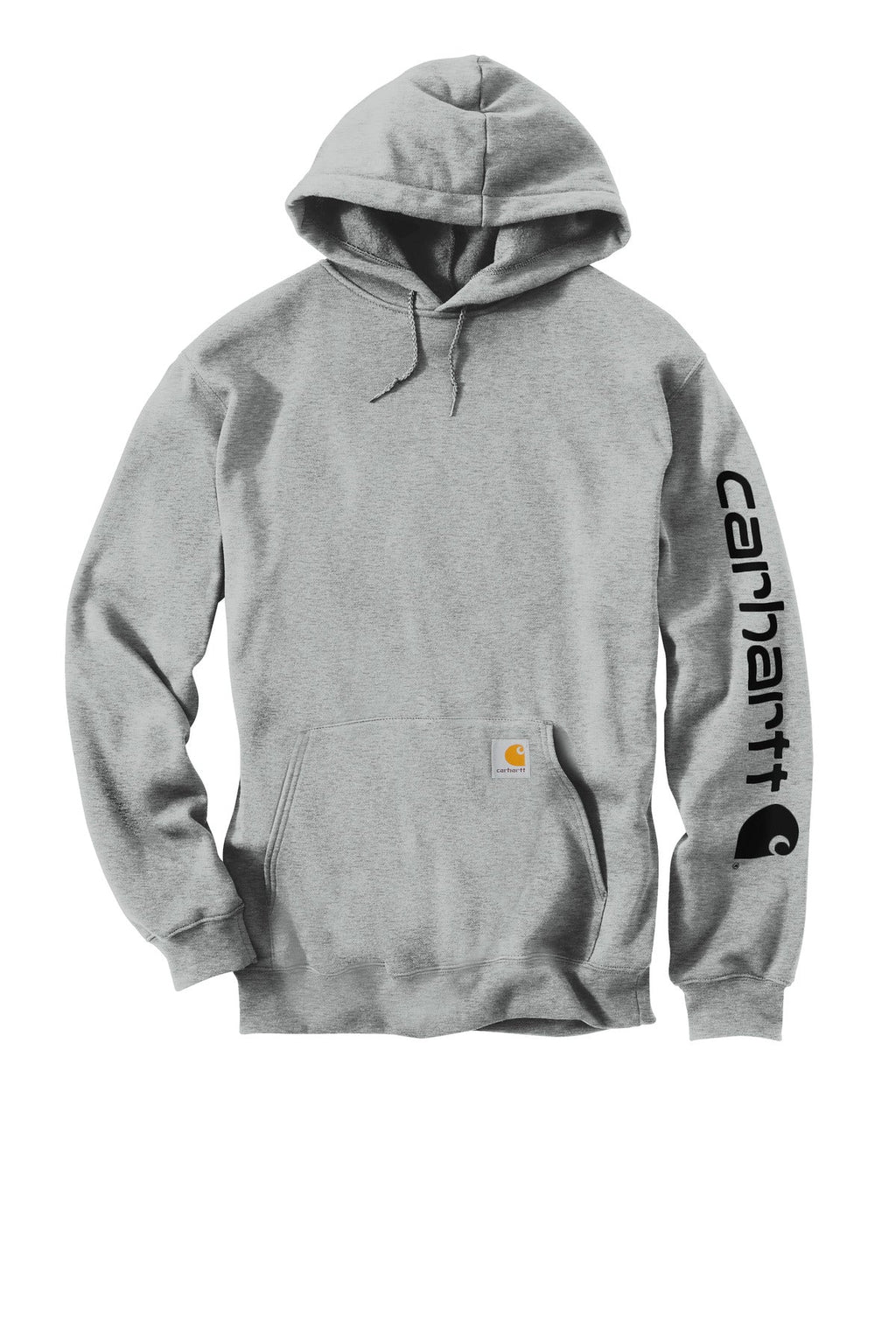 Carhartt Midweight Hooded Logo Sweatshirt CTK288 Heather Grey