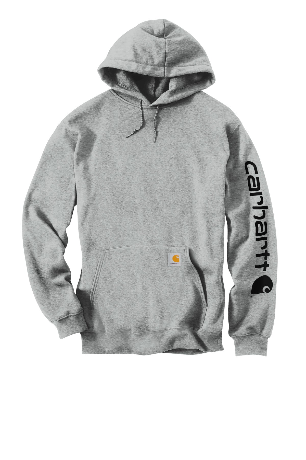 Carhartt Midweight Hooded Logo Sweatshirt CTK288 Heather Grey