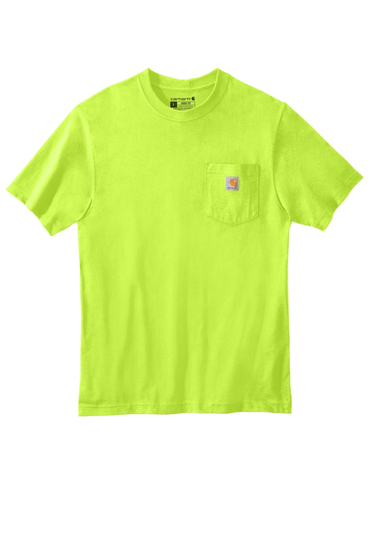 Carhartt Workwear Pocket Short Sleeve T-Shirt CTK87 Brite Lime