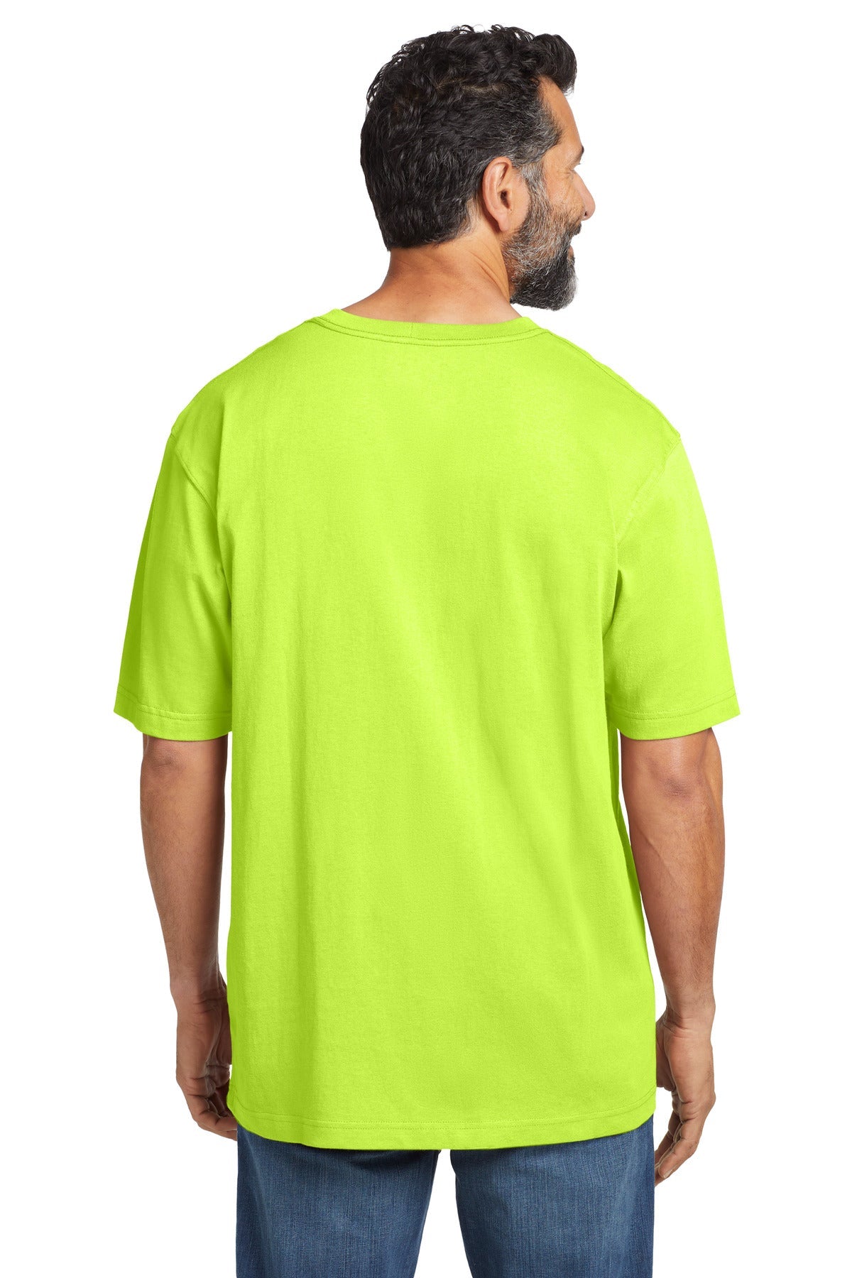 Carhartt Workwear Pocket Short Sleeve T-Shirt CTK87 Brite Lime