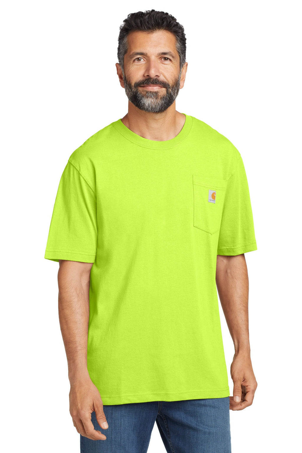 Carhartt Workwear Pocket Short Sleeve T-Shirt CTK87 Brite Lime
