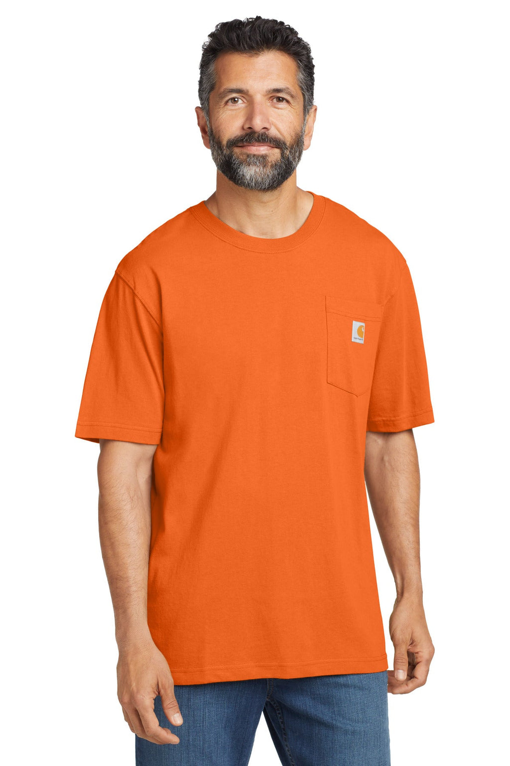 Carhartt Workwear Pocket Short Sleeve T-Shirt CTK87 Brite Orange