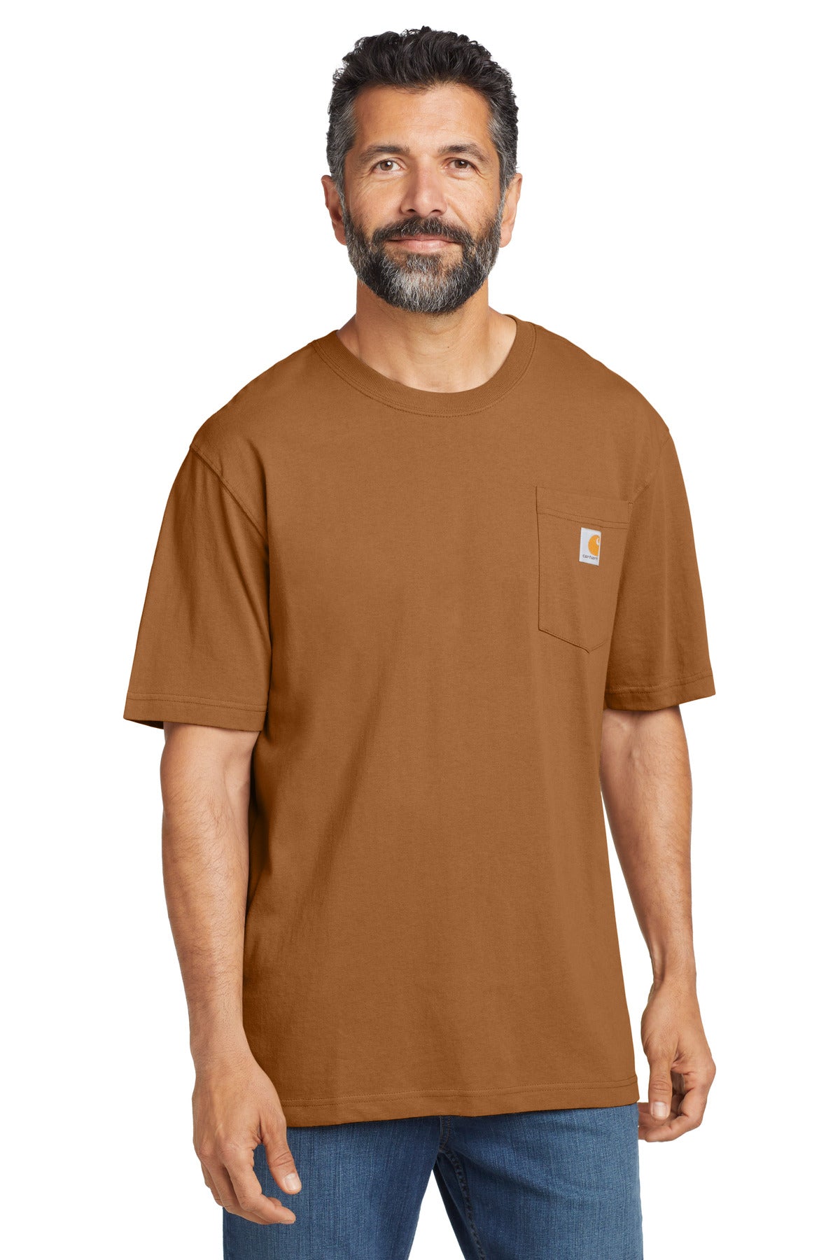 Carhartt Workwear Pocket Short Sleeve T-Shirt CTK87 Carhartt Brown