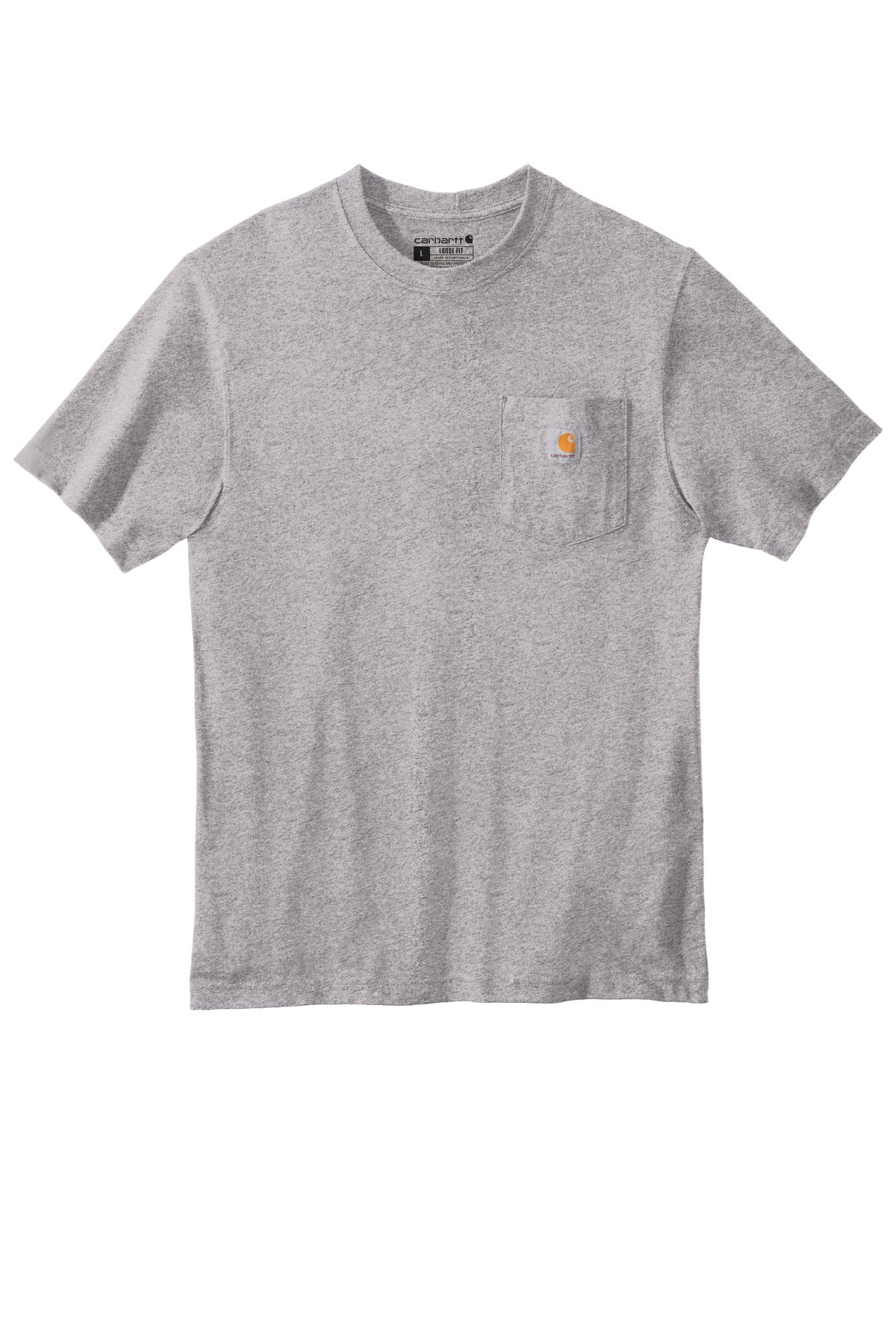 Carhartt Workwear Pocket Short Sleeve T-Shirt CTK87 Heather Grey