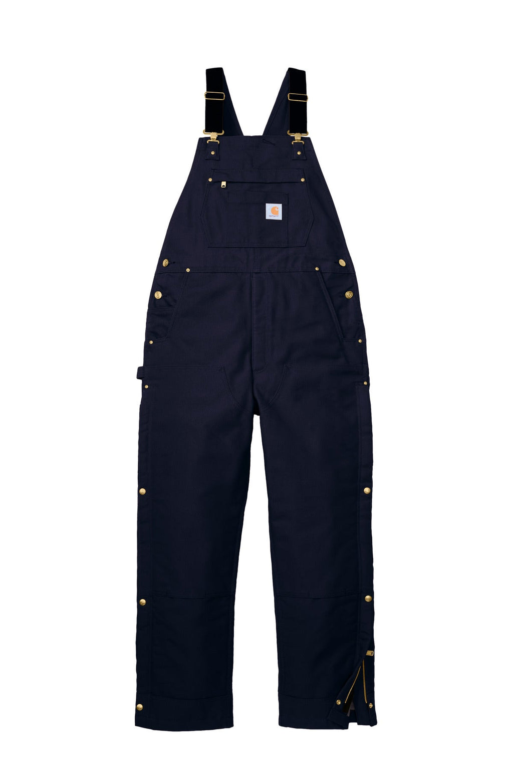 Carhartt Short Firm Duck Insulated Bib Overalls CTS106672 Dark Navy
