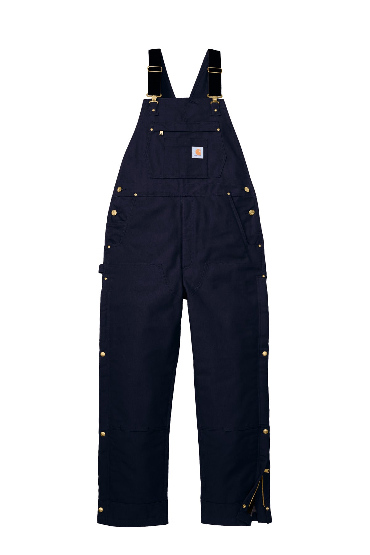 Carhartt Short Firm Duck Insulated Bib Overalls CTS106672 Dark Navy