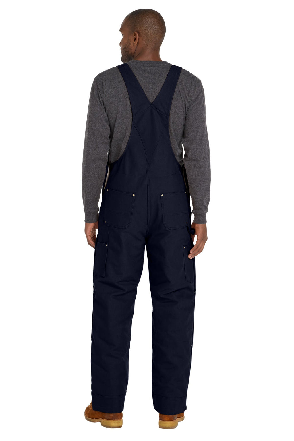 Carhartt Short Firm Duck Insulated Bib Overalls CTS106672 Dark Navy